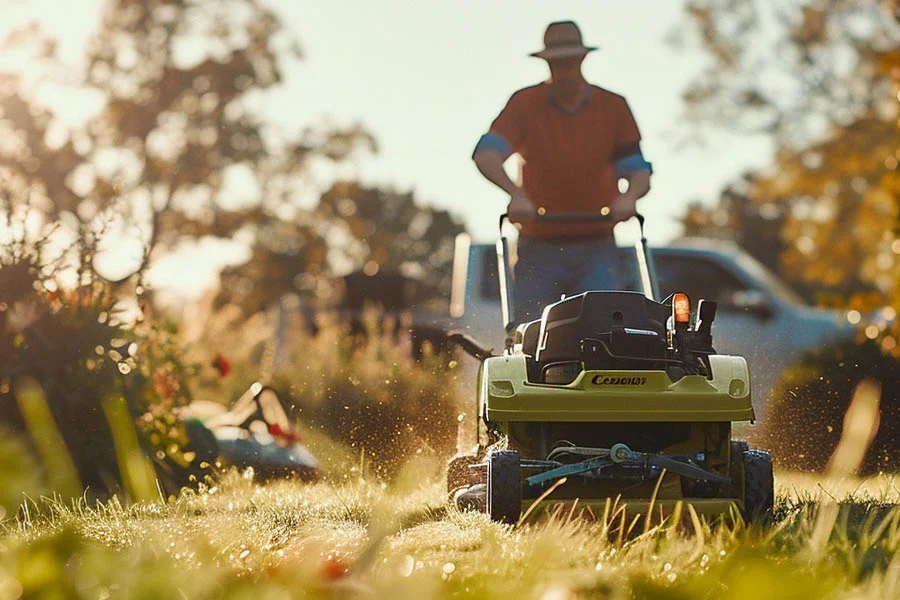 battery powered self propelled lawn mowers